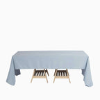 Polyester 60"x126" Rectangle Tablecloth Dusty Blue - Wrinkle-Resistant Table Cover