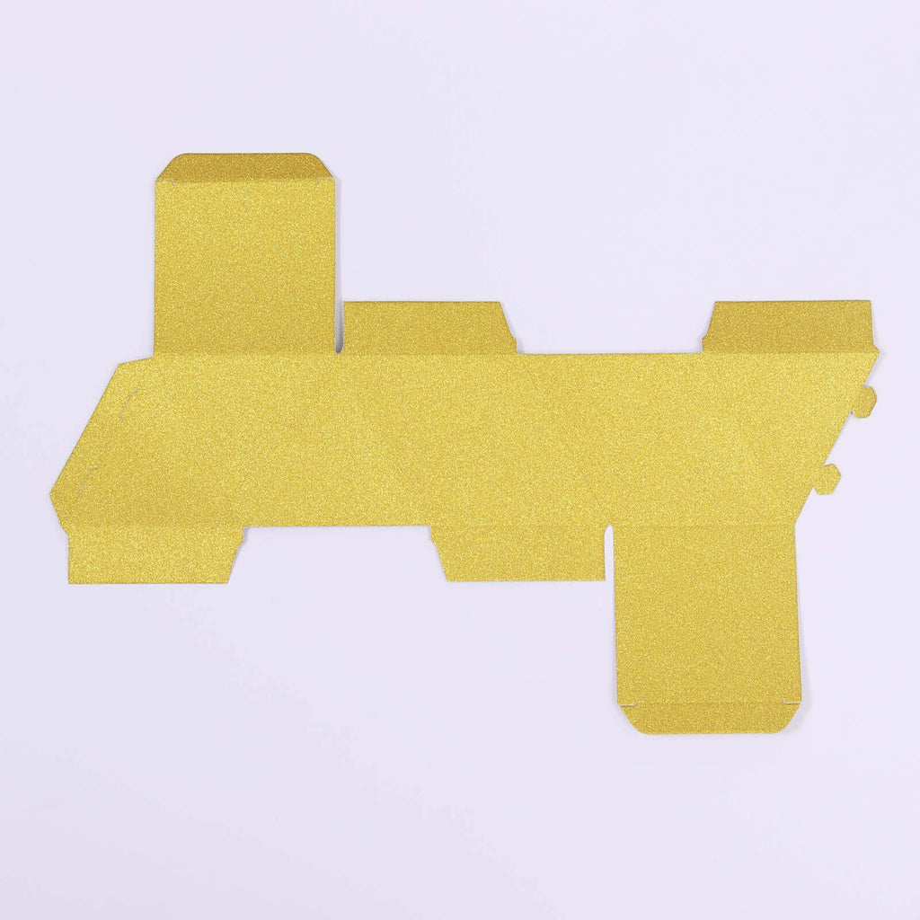 25 Pack 3"x4" DIY Gold Glittered Geometric Wedding Favor Gift Box