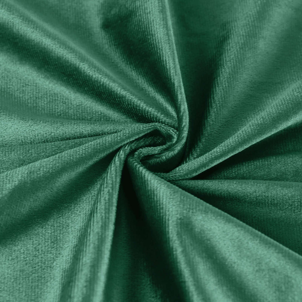 5 Pack Premium Velvet 20"x20" Napkins Hunter Emerald Green - Soft Sheen Finish Cloth Napkins