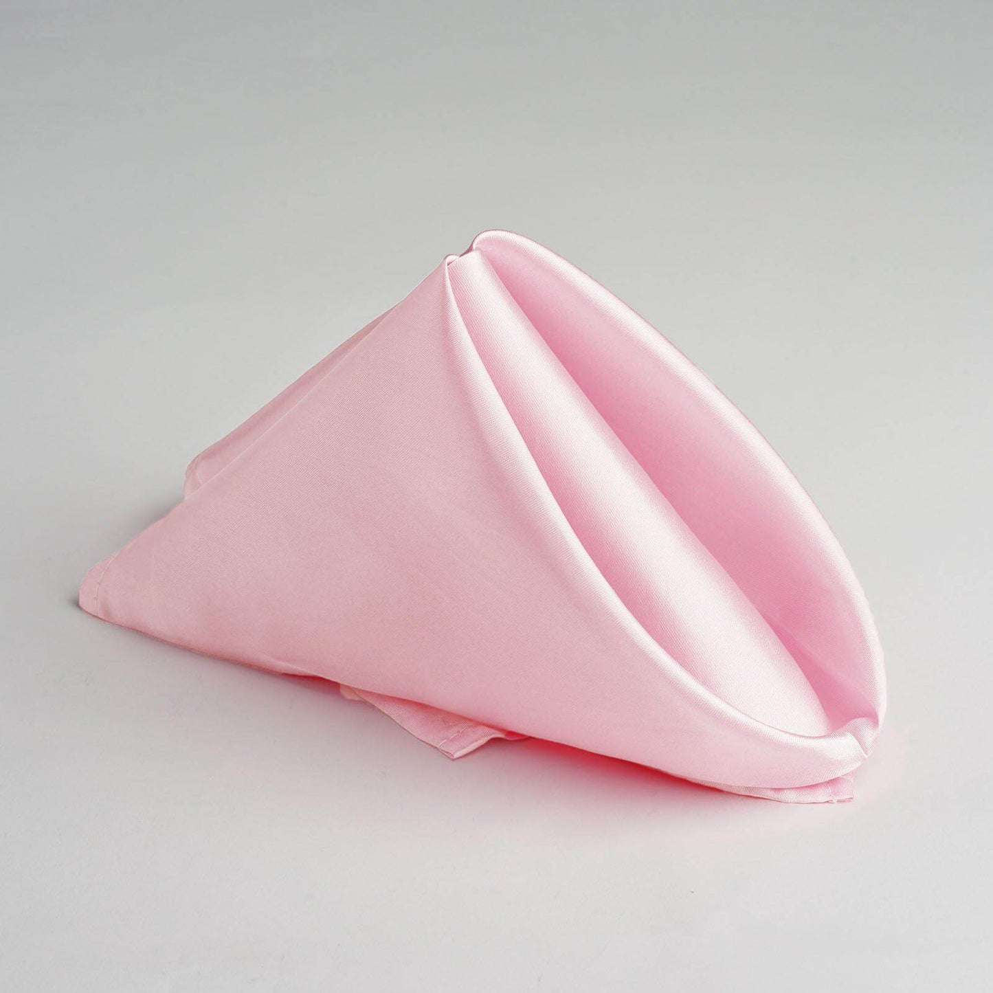 5 Pack Satin 20"x20" Napkins Blush - Luxurious Shine & Smooth Dinner Napkins