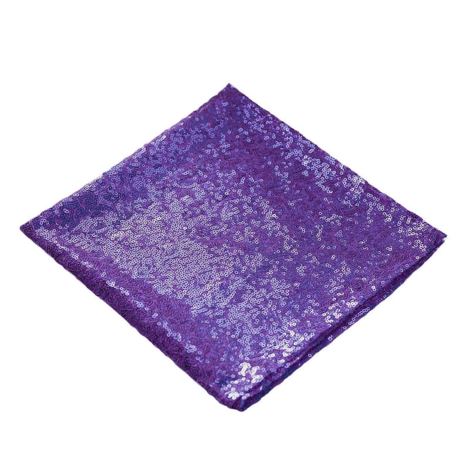 Sequin 20"x20" Napkin Purple - Shimmering Dinner Napkin