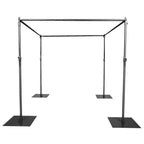 10ft 4-Post DIY Photography Backdrop Stand, Wedding Arch Canopy Tent