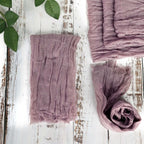 5 Pack Gauze Cheesecloth 24"x19" Napkins Violet Amethyst Reusable Dinner Napkins