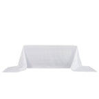 Taffeta 90"x156" Rectangle Tablecloth White - Seamless Accordion Crinkle Design for Stylish Celebrations