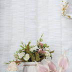 3 Pack 28ft White Ruffled Paper Streamer Rolls, Crepe Tissue Party Decorations