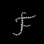 12 Pack 1.5" Clear Rhinestone Monogram Letter Jewel Sticker Self Adhesive DIY Diamond Decor - F