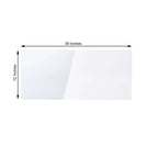 2-Pack Acrylic Plexiglass Sheets Rectangular Side Plates Clear - Protective Film Coating 40"x12"