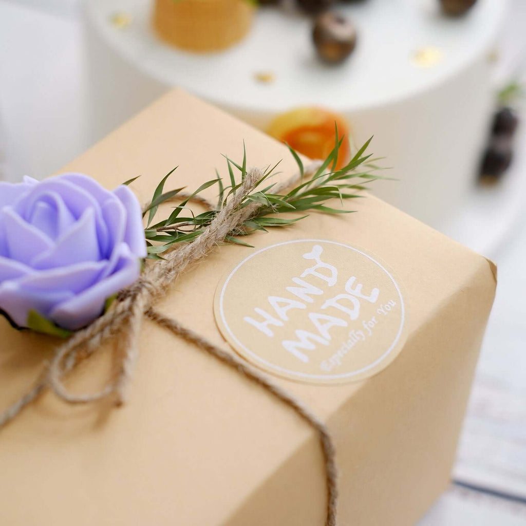 500Pcs 1.5" Handmade Especially For You Stickers Roll, Cookie and Bakery Box Labels - Round