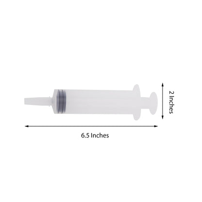 24 Pack 1.5oz Clear Disposable Plastic Cocktail Jello Shot Syringes