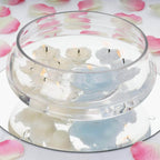 Glass Floating Candle Bowl Multi-Purpose Design - Table Centerpiece for Decor 7"