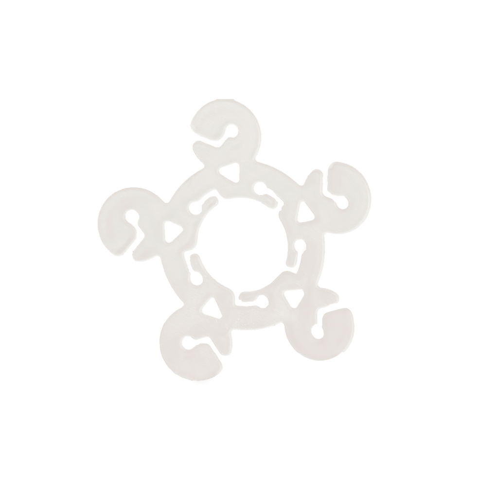 Clear Flower - Shaped Balloon Clip Connectors â€“ 100 Pcs Plastic Clips for Balloon Arch, Garland & Party Decoration Supplies - Bell Racket Store