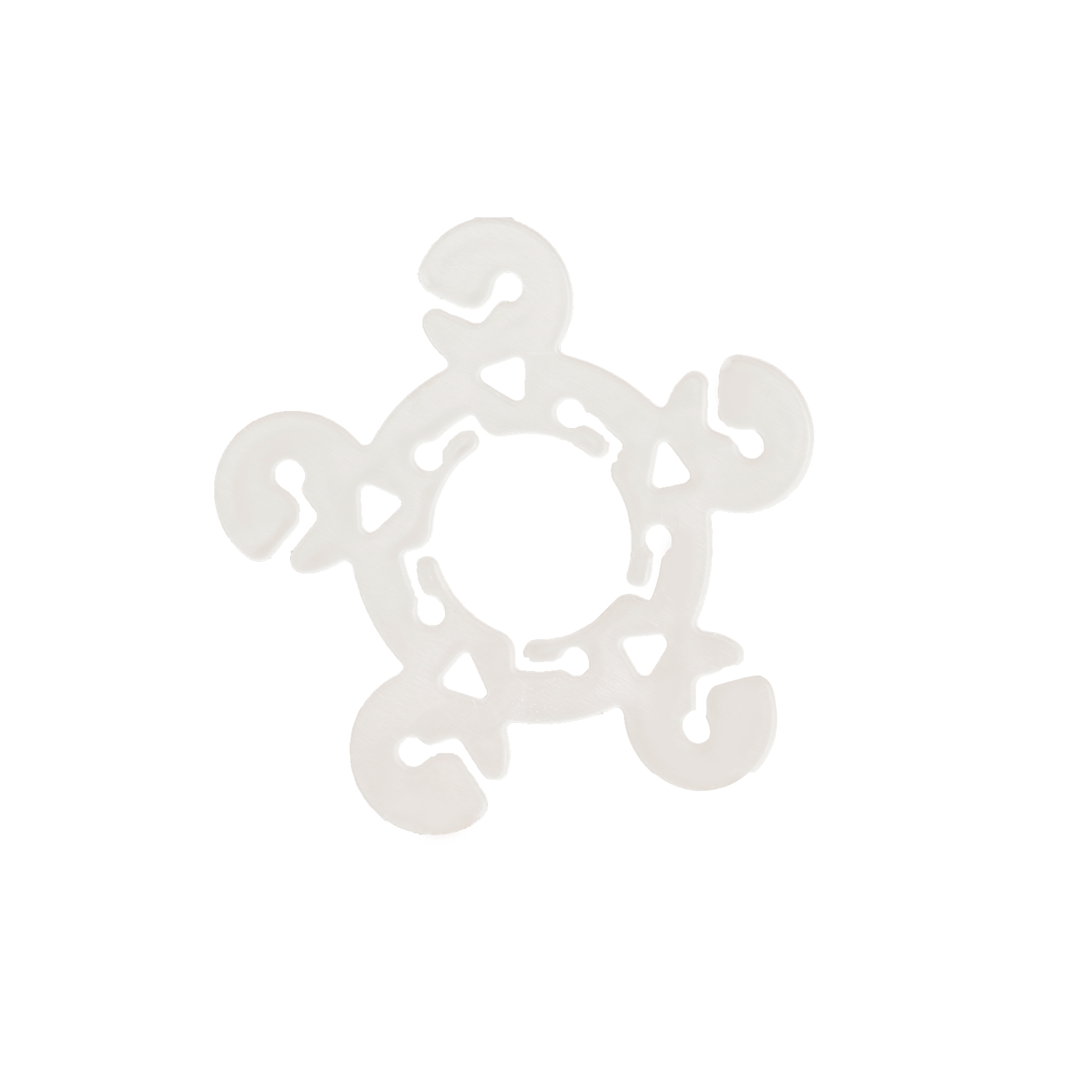 Clear Flower - Shaped Balloon Clip Connectors â€“ 100 Pcs Plastic Clips for Balloon Arch, Garland & Party Decoration Supplies - Bell Racket Store