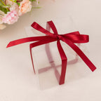 100 Yards 3/8" Burgundy Single Face Decorative Satin Ribbon