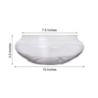 Glass Floating Candle Bowl Multi-Purpose Design - Table Centerpiece for Decor 10"