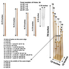 16-Arm Cluster Taper Candle Holder Gold with Clear Glass Shades - Stunning Large Candle Display for Venues 78"