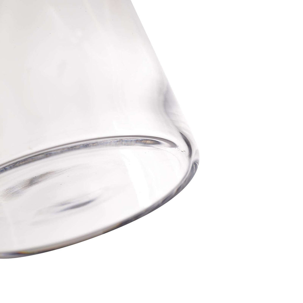 2-Pack Glass Bud Vases Tapered Neck Design Clear - Stylish Floral Table Centerpieces 12"