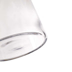 2-Pack Glass Bud Vases Tapered Neck Design Clear - Stylish Floral Table Centerpieces 12"