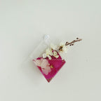 3-Pack Glass Wall Vase Hanging Rhombus Design Indoor Planters - Modern Wall Mounted Terrariums for Living Spaces