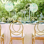 2 Pack 20" Clear Green Leaf Print Bobo Bubble Balloons, Transparent PVC Balloons