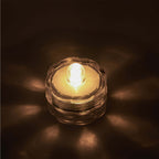 12-Pack LED Lights Flower Design - Submersible Waterproof Warm White Battery Operated