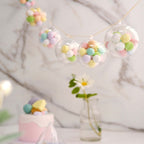 12-Pack Fillable Ornament Ball Candy Container Clear - Unique Transparent Candy Treat Favor Containers 3"