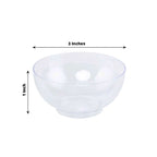 24-Pack Plastic Mini Dipping Bowls Clear - Durable Disposable Bowls for Snacks 2oz