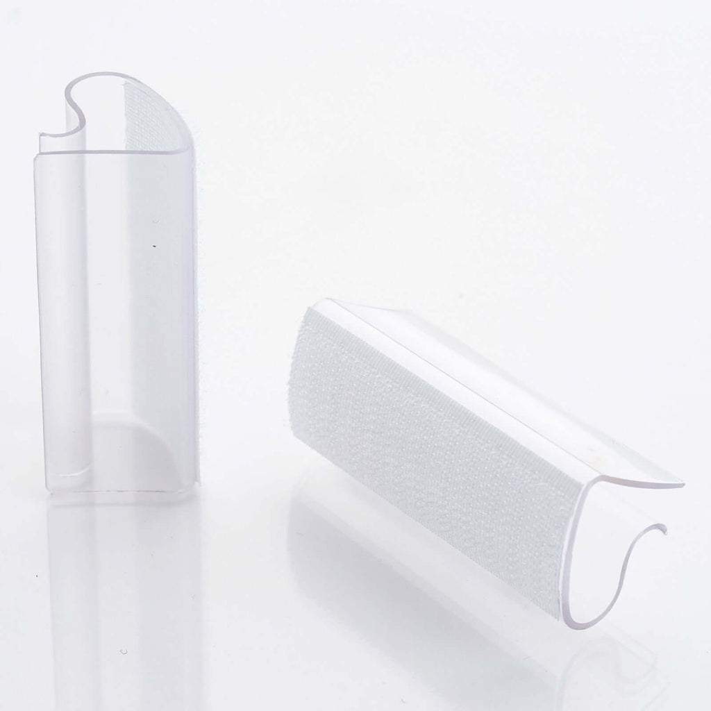 12Pcs 0.4" Adjustable Large Plastic Table Skirt Clips