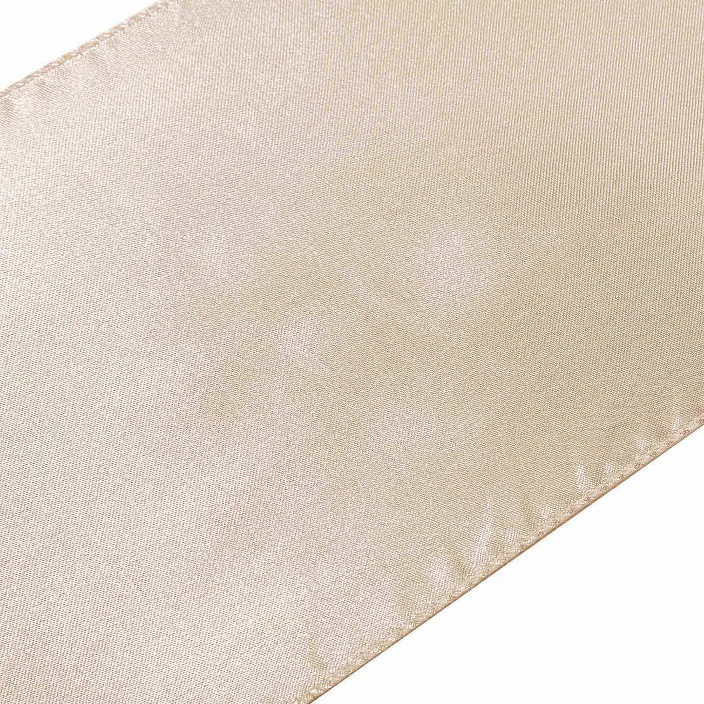 Satin 12"x108" Table Runner Beige - Stylish Table Linen