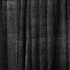 20ftx10ft Black Metallic Shimmer Tinsel Event Curtain Drapes, Backdrop Event Panel