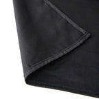 100% Cotton 90"x90" Table Overlay Square Tablecloth Black Linen - Soft & Breathable Fabric Table Topper