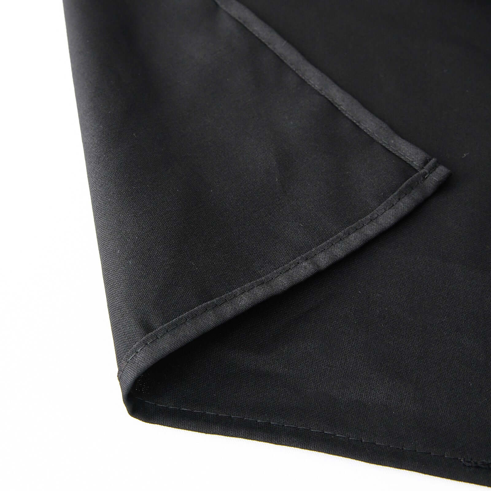 100% Cotton 90"x90" Table Overlay Square Tablecloth Black Linen - Soft & Breathable Fabric Table Topper