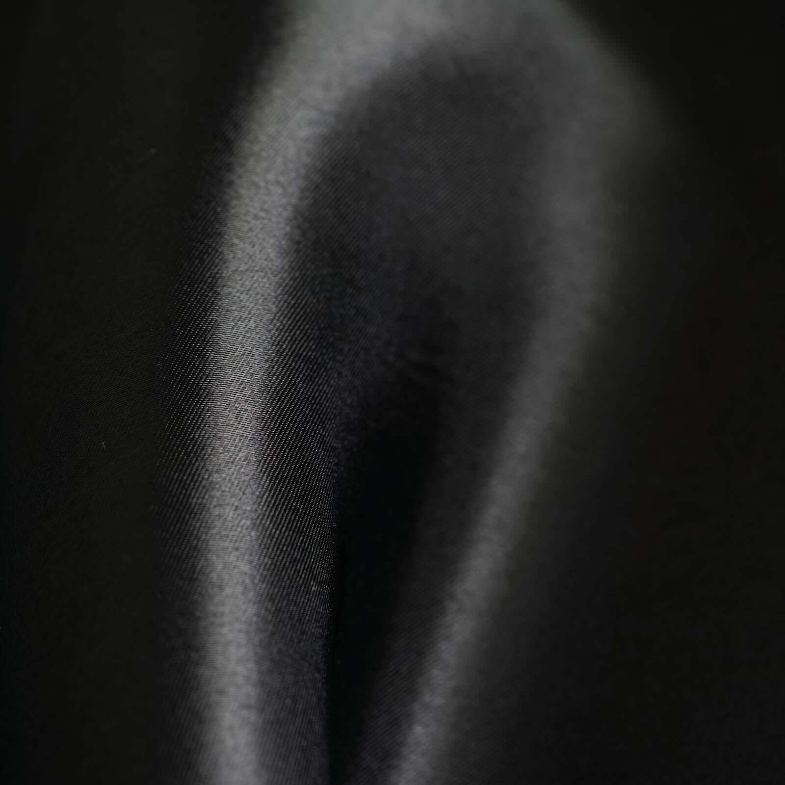 Satin 12"x108" Table Runner Black - Stylish Table Linen for Weddings & Events