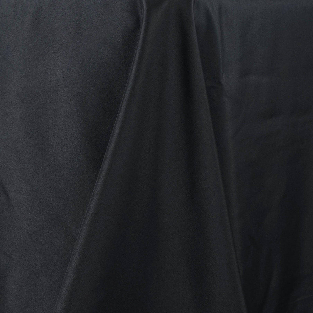 Premium Polyester 90"x132" Rectangle Tablecloth Black - Seamless 220GSM Stain-Resistant Design for Luxurious Events
