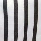 Satin 12"x108" Table Runner Black/White Asymmetric Stripe - Modern Chic Table Decor