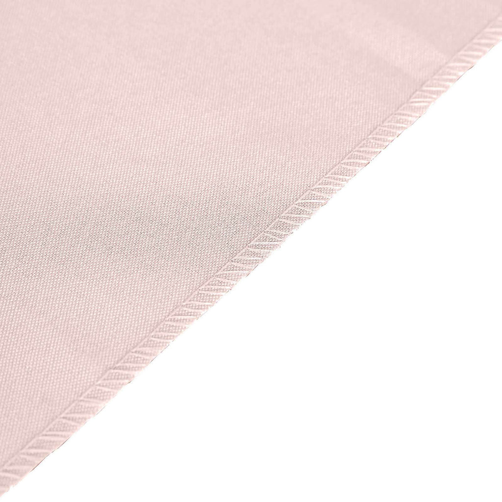 Polyester 12"x108" Table Runner Blush - Durable & Wrinkle-Resistant Table Decor