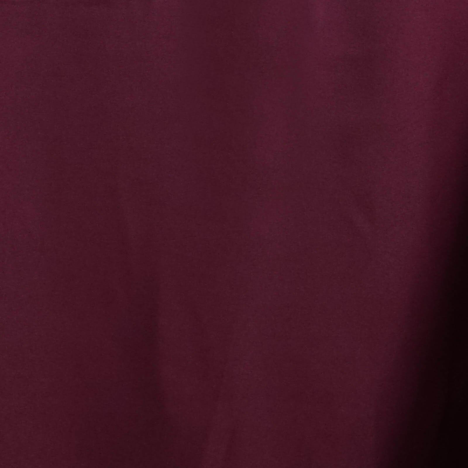 Polyester 90"x156" Rectangle Tablecloth Burgundy - Seamless Wrinkle-Resistant Table Cover