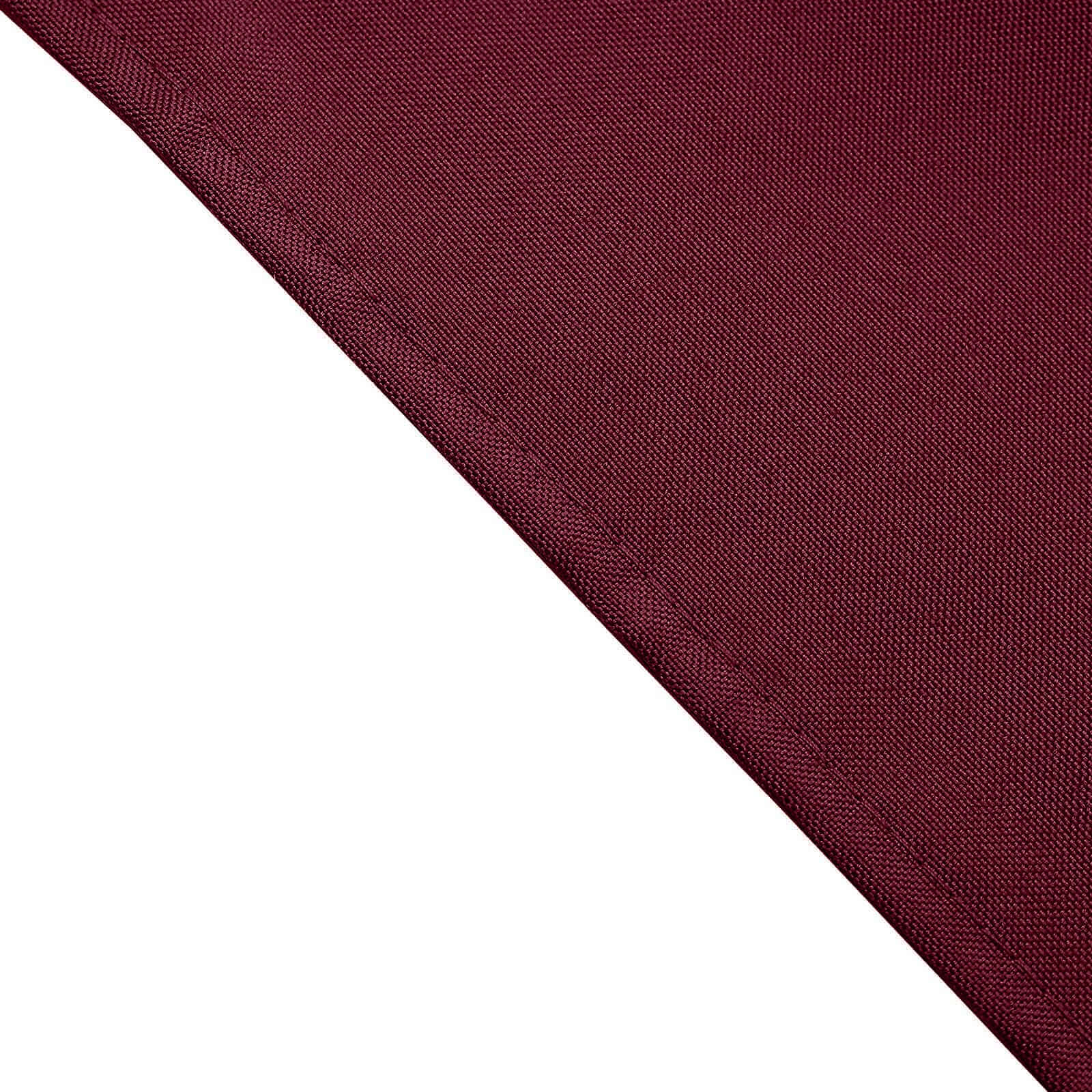 5 Pack Polyester 17"x17" Napkins Burgundy - Durable & Wrinkle Resistant Dinner Napkins