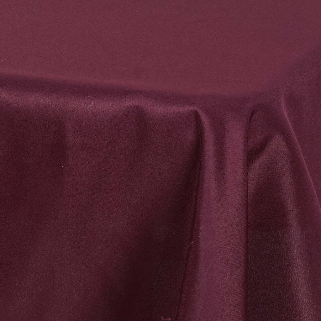 Polyester 54"x54" Table Overlay Square Tablecloth Burgundy - Wrinkle-Resistant & Durable Table Cover