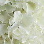 4 Pack 7" Cream Artificial Silk Hydrangea Kissing Flower Balls