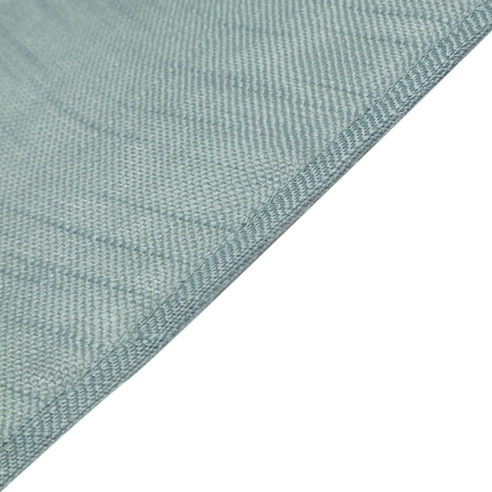 5 Pack Faux Linen 20"x20" Napkins Dusty Blue - Slubby Textured & Wrinkle Resistant Cloth Napkins