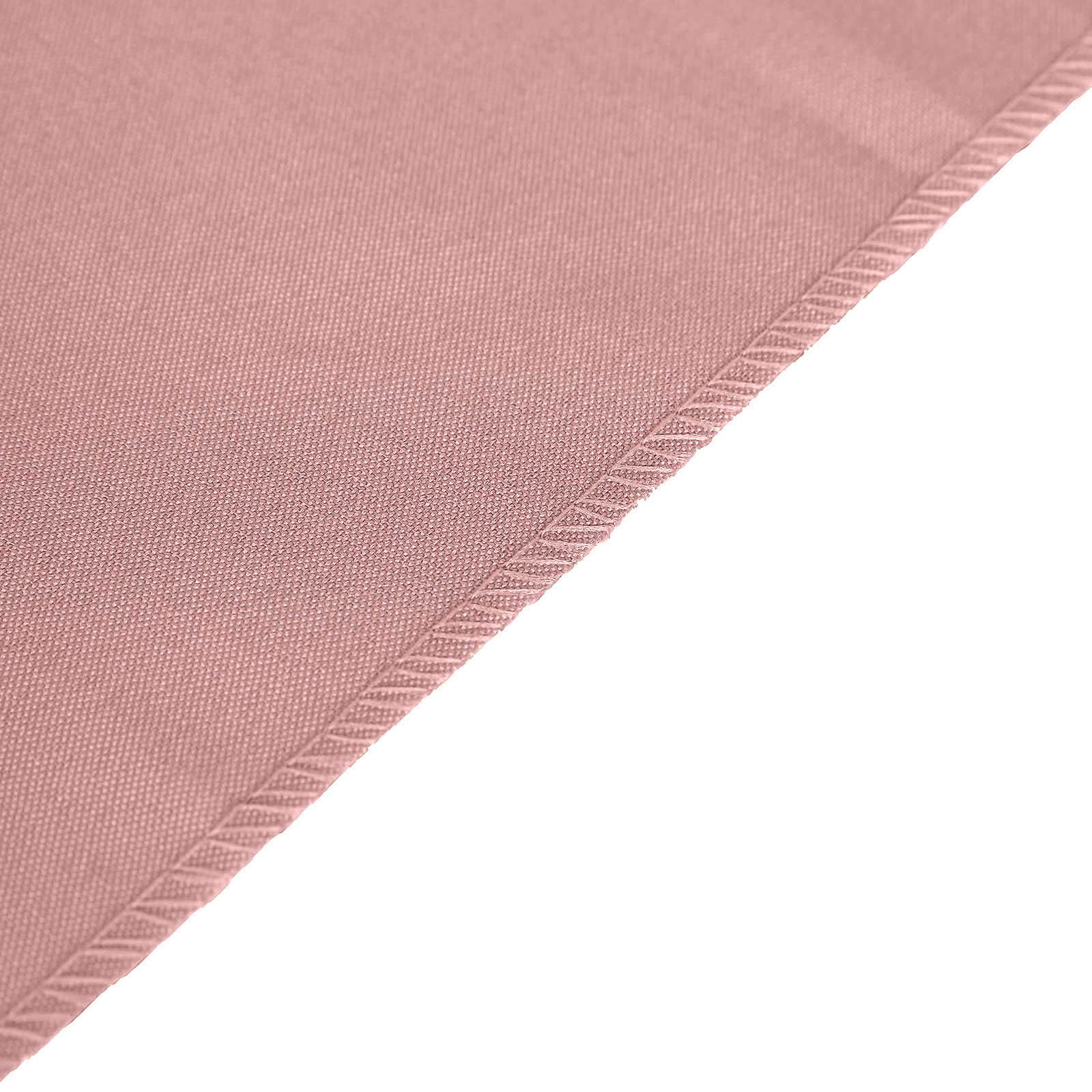 Polyester 12"x108" Table Runner Dusty Rose - Durable & Wrinkle-Resistant Table Decor