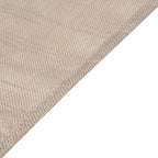 5 Pack Faux Linen 20"x20" Napkins Taupe - Slubby Textured & Wrinkle Resistant Cloth Napkins