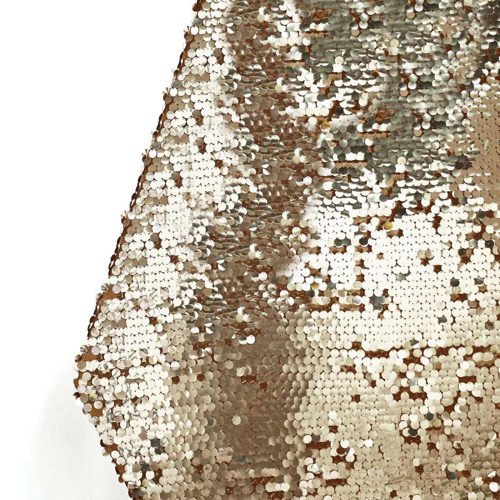 8ftx7ft Gold Big Payette Sequin Sparkly Hexagon Backdrop Stand Cover