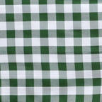 Polyester 90" Round Tablecloth White/Green - Checkered Buffalo Plaid Table Cover