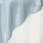 Satin 90"x90" Table Overlay Square Tablecloth Light Blue - Smooth Finish Table Topper