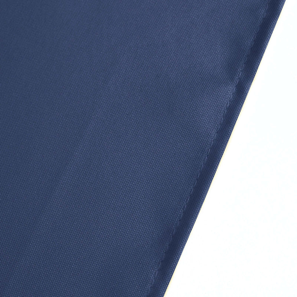 Premium Polyester 54"x54" Table Overlay Square Tablecloth Navy Blue - Stain and Wrinkle-Resistant 220GSM Table Topper
