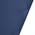 Premium Polyester 54"x54" Table Overlay Square Tablecloth Navy Blue - Stain and Wrinkle-Resistant 220GSM Table Topper