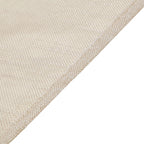 5 Pack Faux Linen 20"x20" Napkins Beige - Slubby Textured & Wrinkle Resistant Cloth Napkins