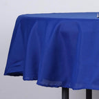 Polyester 90" Round Tablecloth Royal Blue - Stain & Wrinkle-Resistant Table Cover