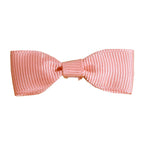 50 Pcs 1.5" Dusty Rose Grosgrain Pre Tied Ribbon Bows, Gift Basket Party Favor Bags Decor - Polyester